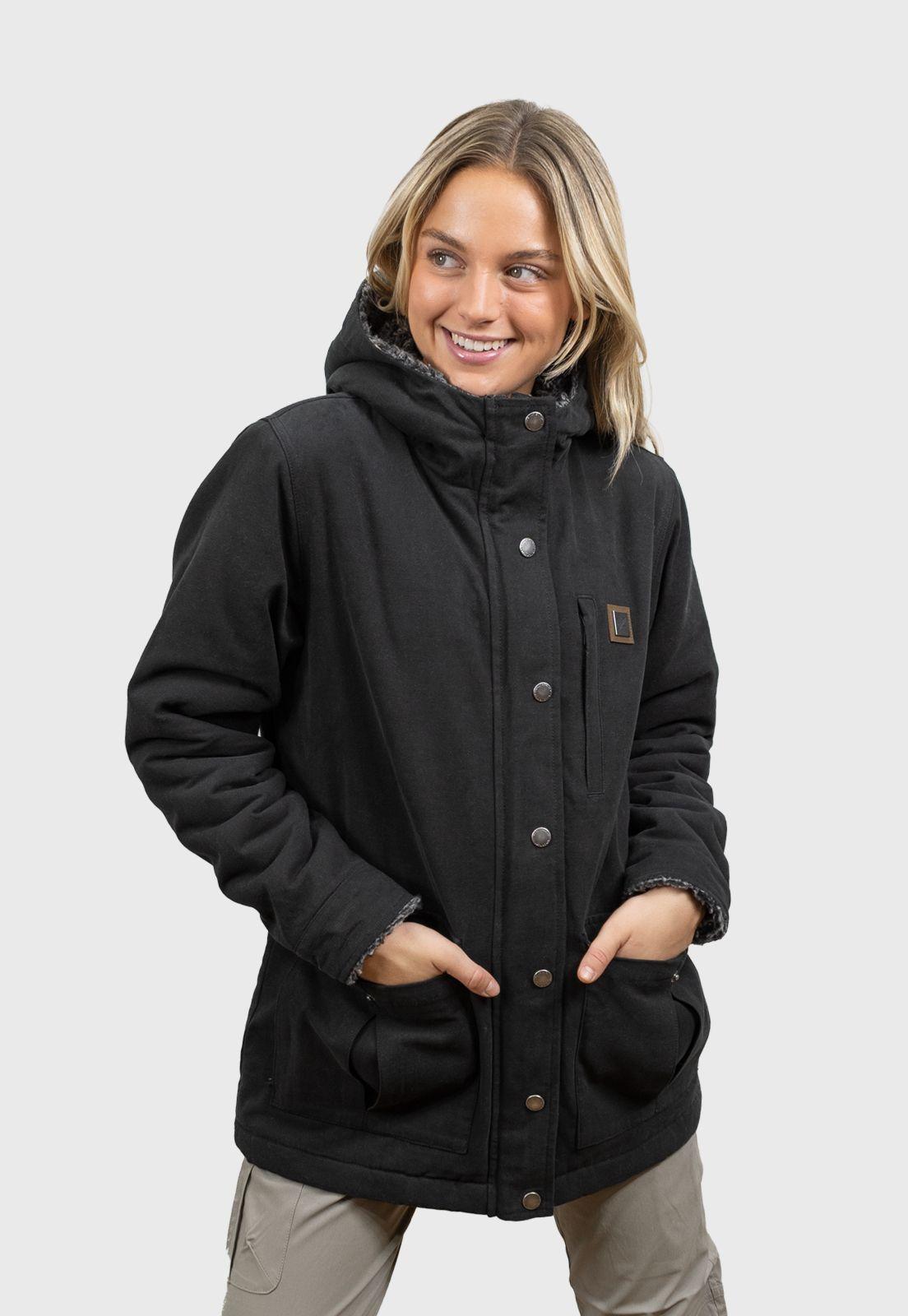 Chaqueta Canvas Reversible Woodstone V2 Mujer Falcone -0