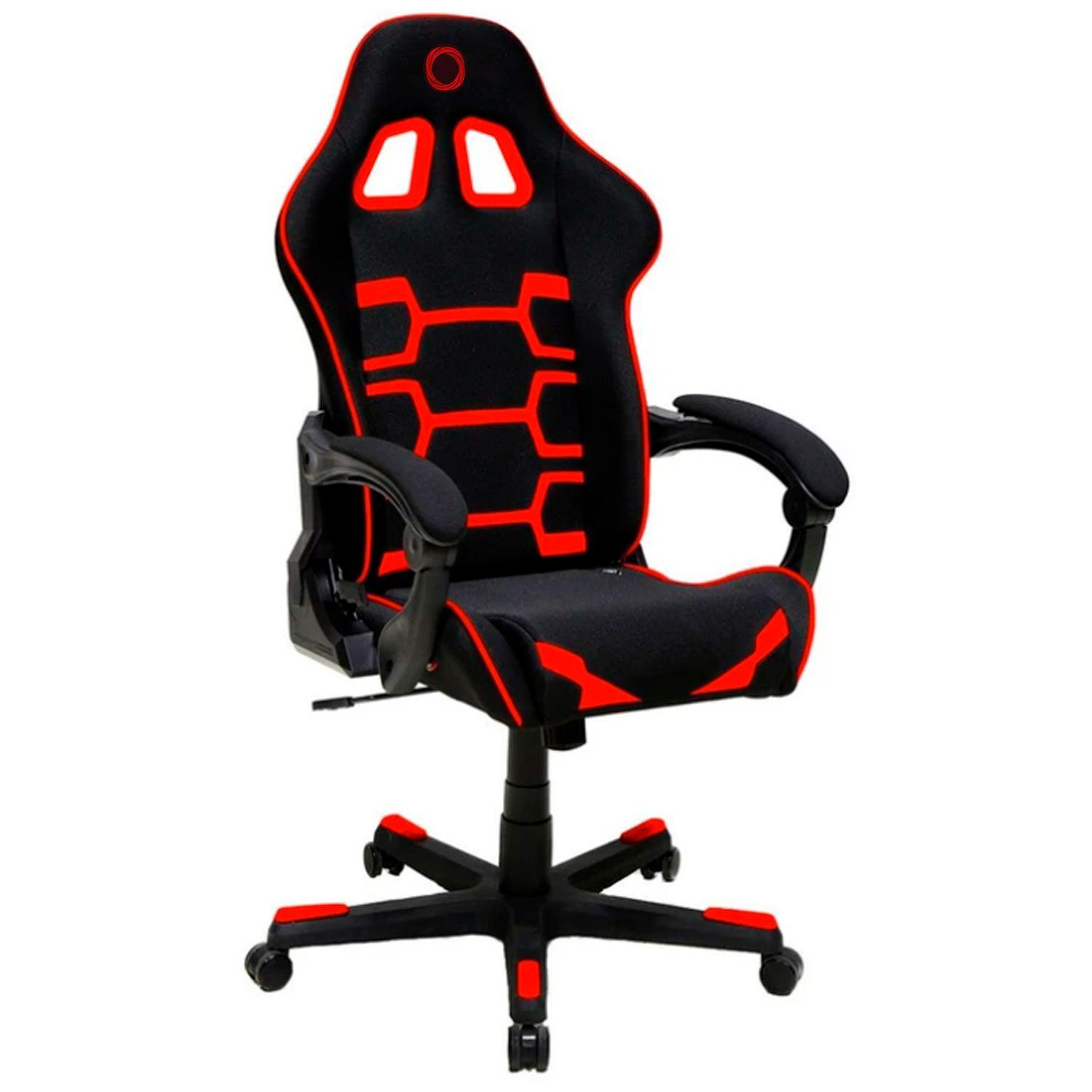 Silla Gamer Nibio Savage Reclinable 160° Regulable Roja-0