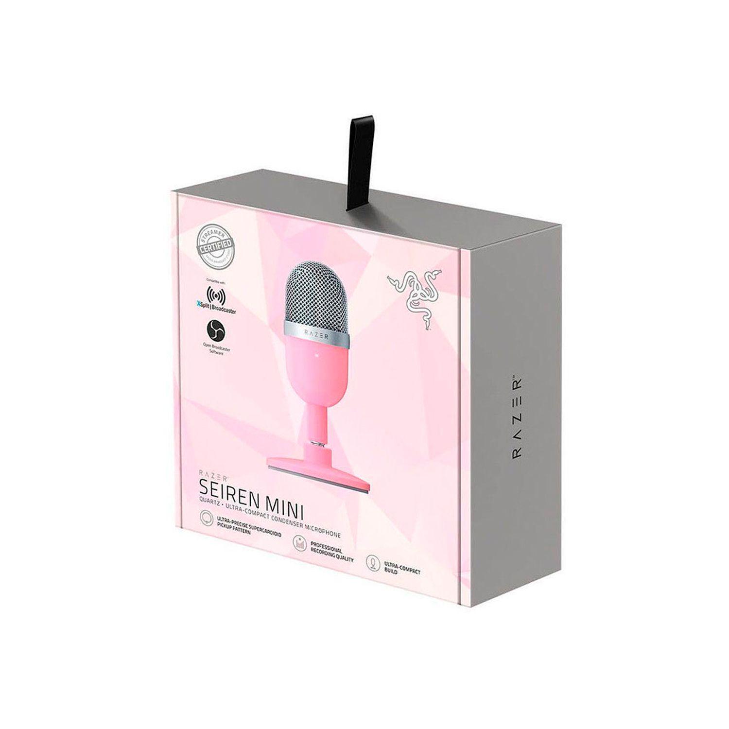 Microfono de Streaming Razer Seiren Supercardioide Mini Usb-3