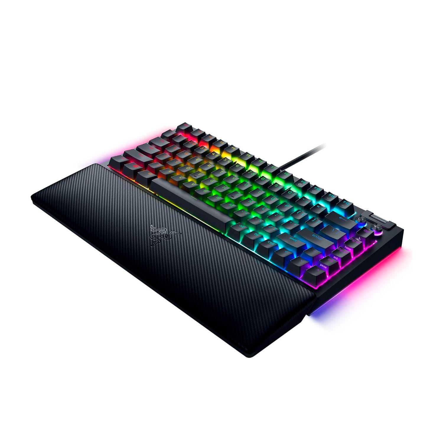 Teclado Razer Blackwidow V4 75% Black Ingles SW Naranjo RGB-2