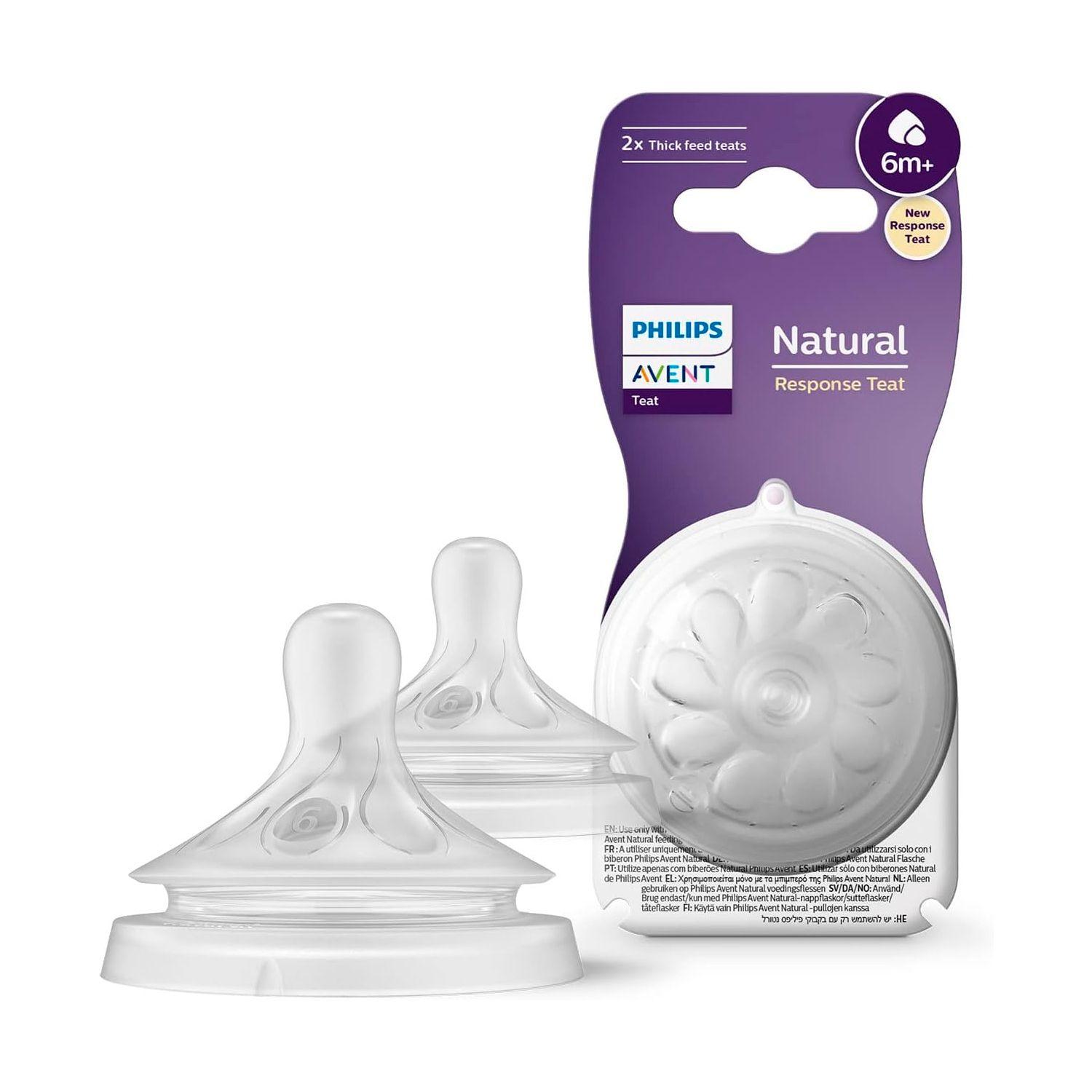Tetina Avent Natural SCY966/02 6m+ Flujo espeso 2UN-3
