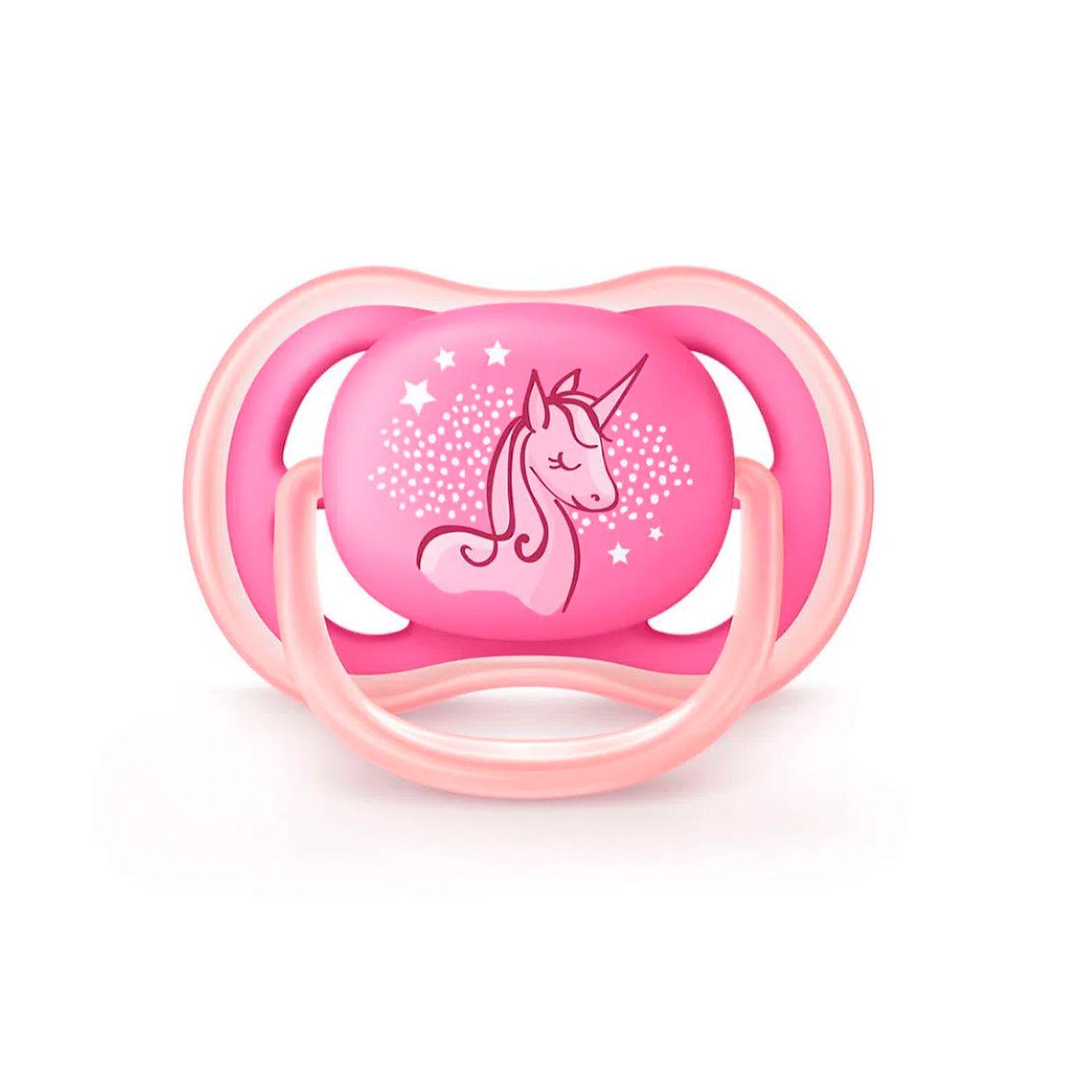 Chupete Avent Ultra Air Unicornio 6-18m Rosado-2