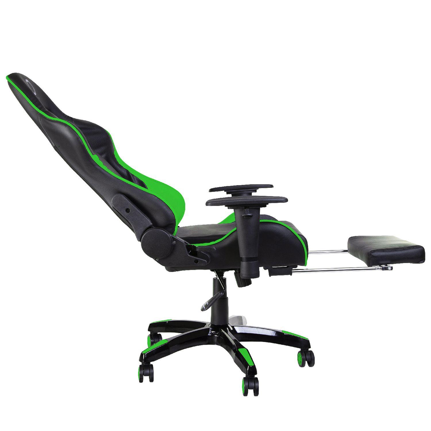 Silla Gamer Nibio Destroyer Verde Regulable 180°-2