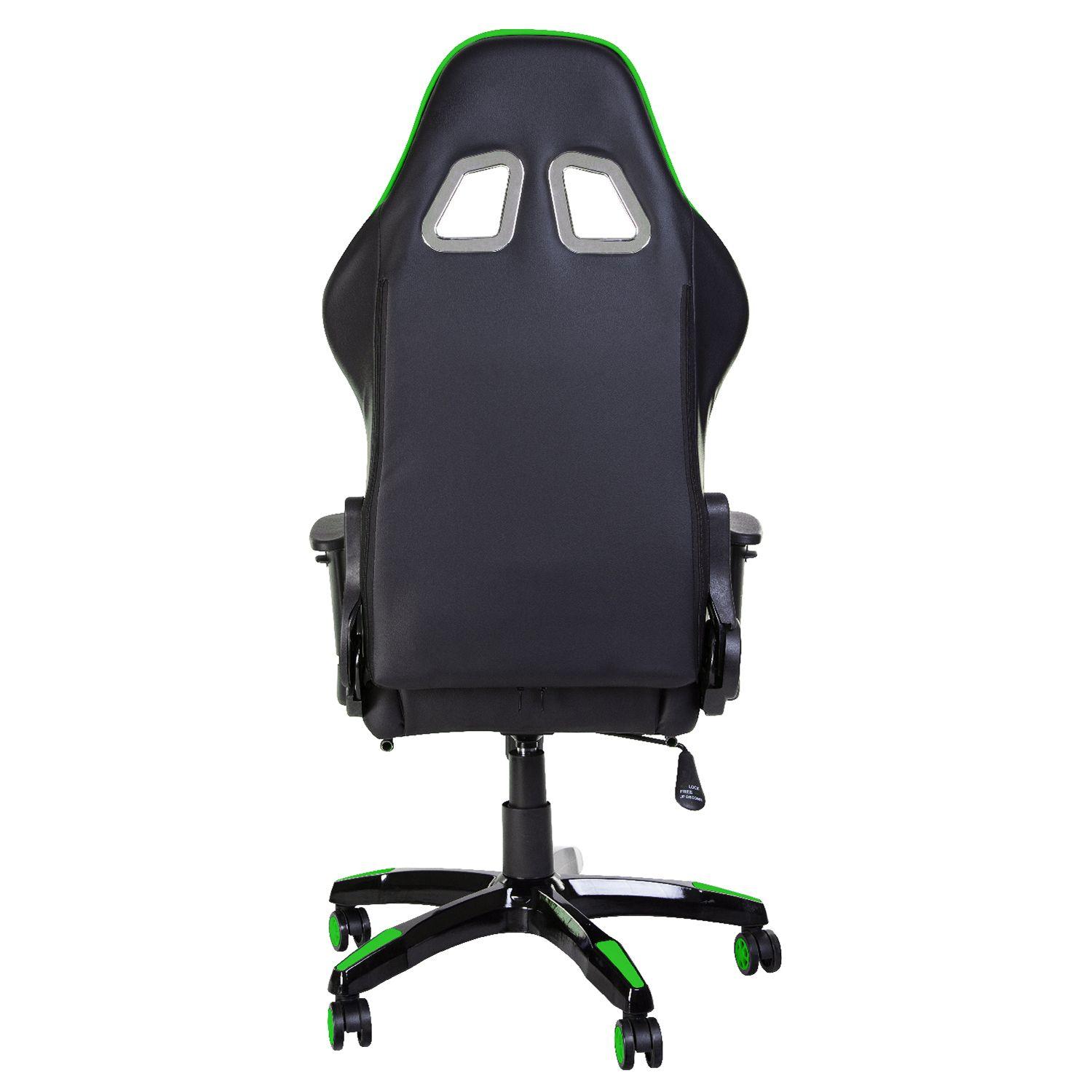 Silla Gamer Nibio Destroyer Verde Regulable 180°-3