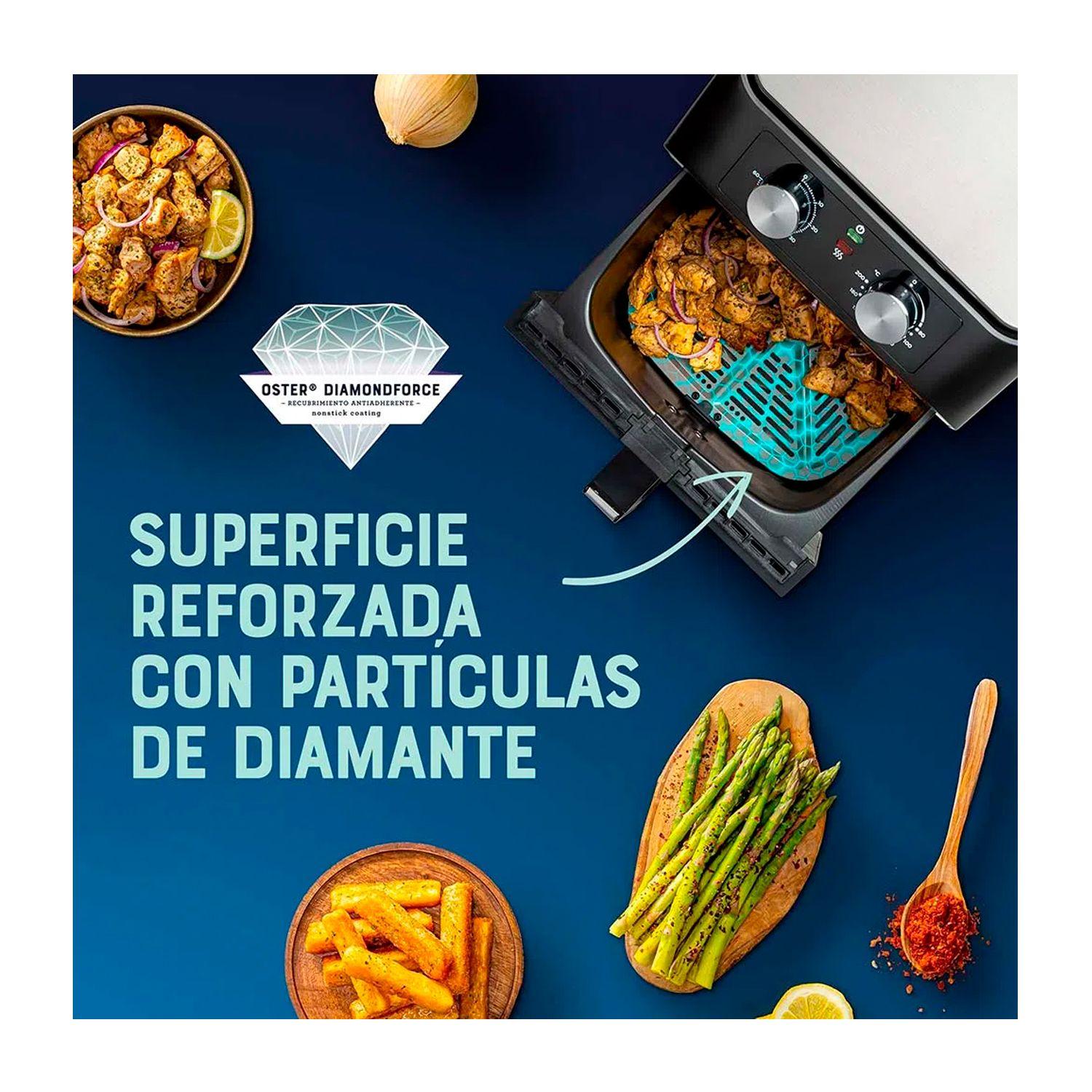 Freidora de Aire Oster CKSTAF68T 6.8 Litros Gris 1700W-1