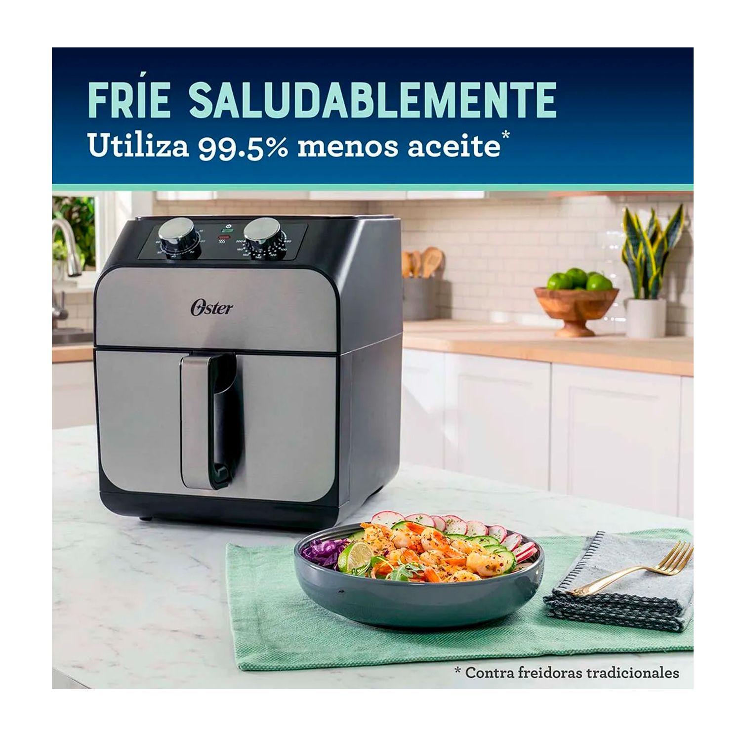Freidora de Aire Oster CKSTAF68T 6.8 Litros Gris 1700W-3