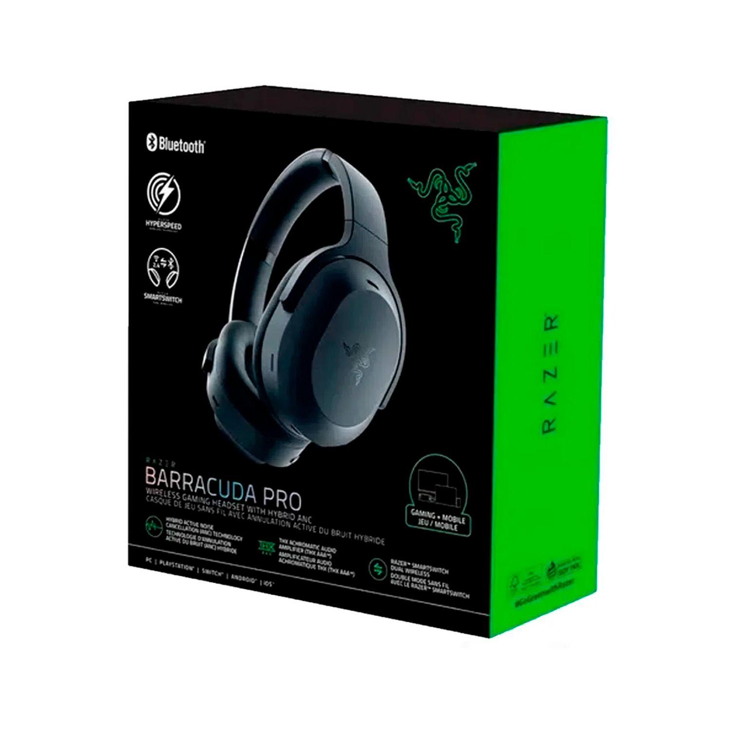 Audífonos Gamer Inalámbricos Razer Barracuda Pro BT Negro-3