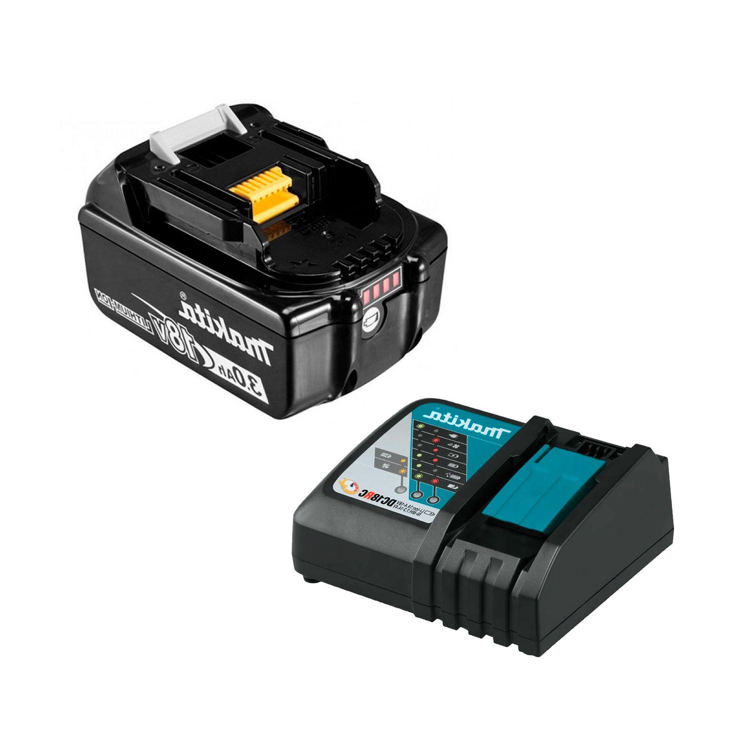 Set Cargador DC18RC + Batería ion litio Makita BL1830B 18v-1
