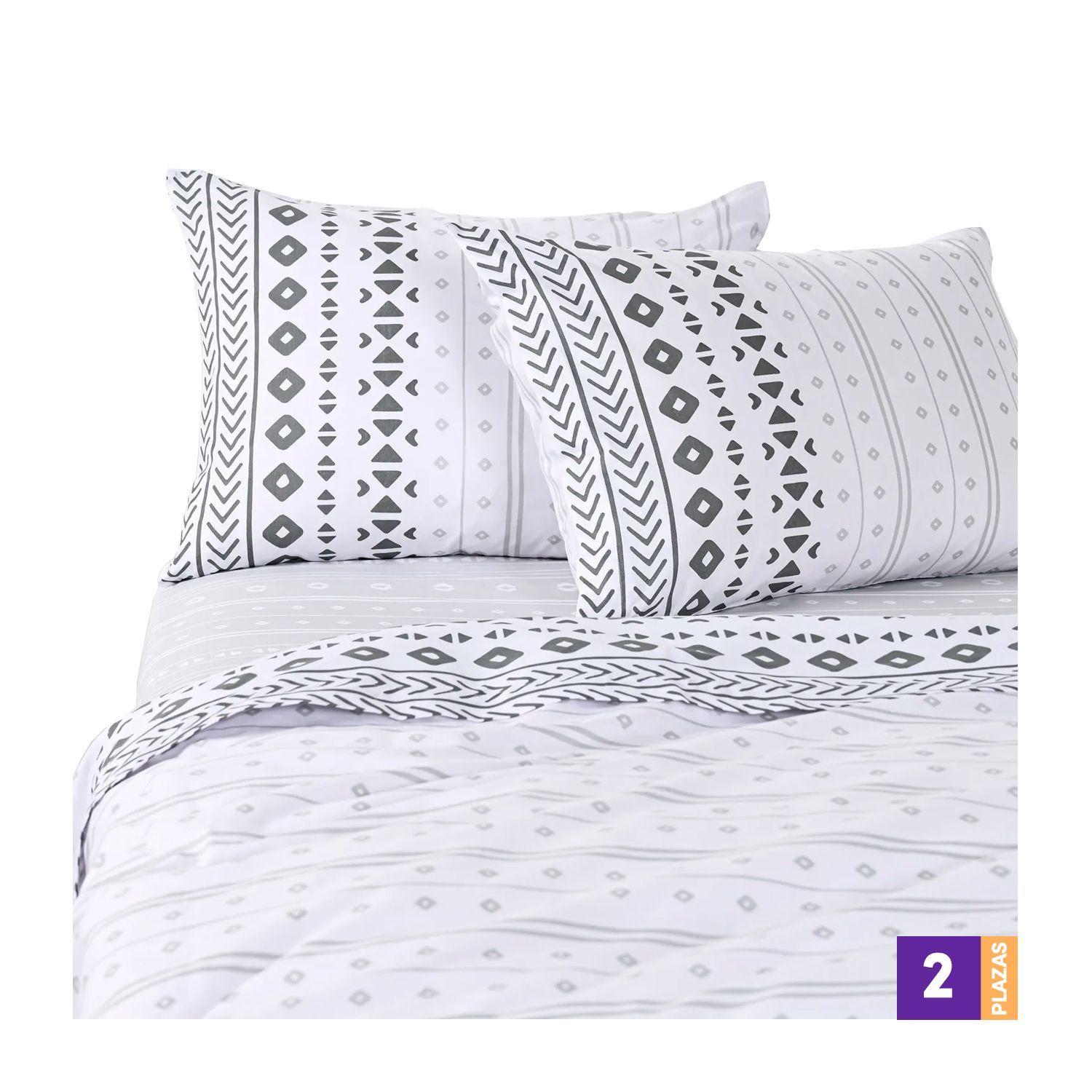 Juego Sábanas AF 144H 50%Alg Estamp Krik 2.0 S22-0