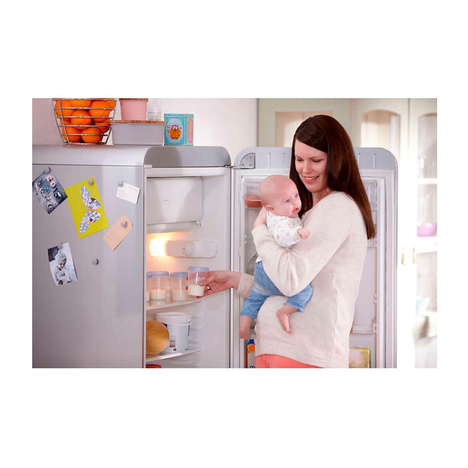 Bolsa Vasos Almacenamiento Leche Avent 180ml 10UN Adaptador-2