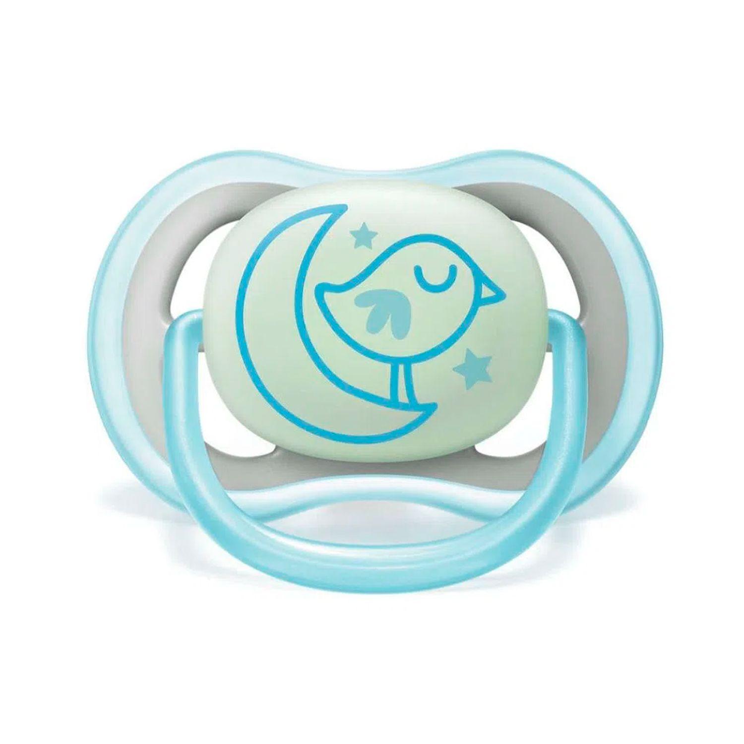 Pack X2 Chupete Avent Ultra Air Night 6-18m Azul-2