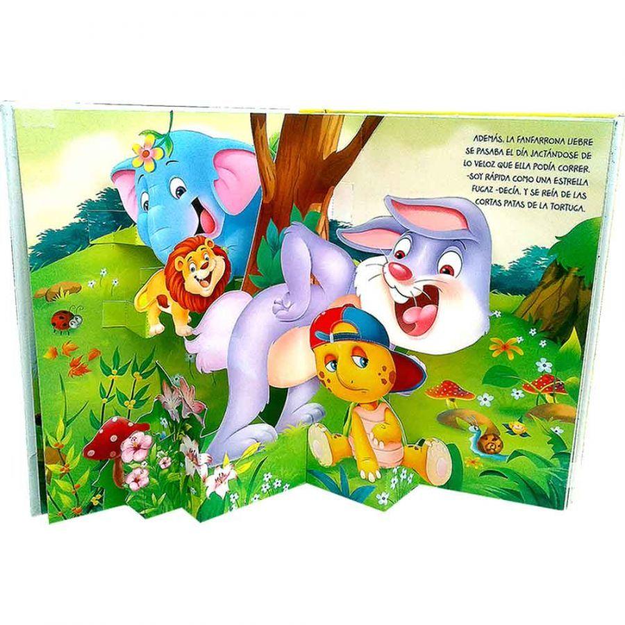 La Liebre Ya La Tortuga. Fabu Pop 3d - Editorial Brijbasi-2