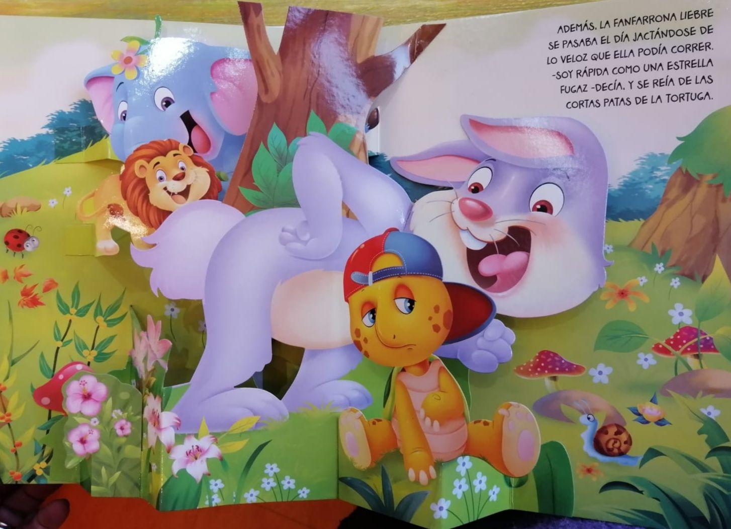 La Liebre Ya La Tortuga. Fabu Pop 3d - Editorial Brijbasi-4