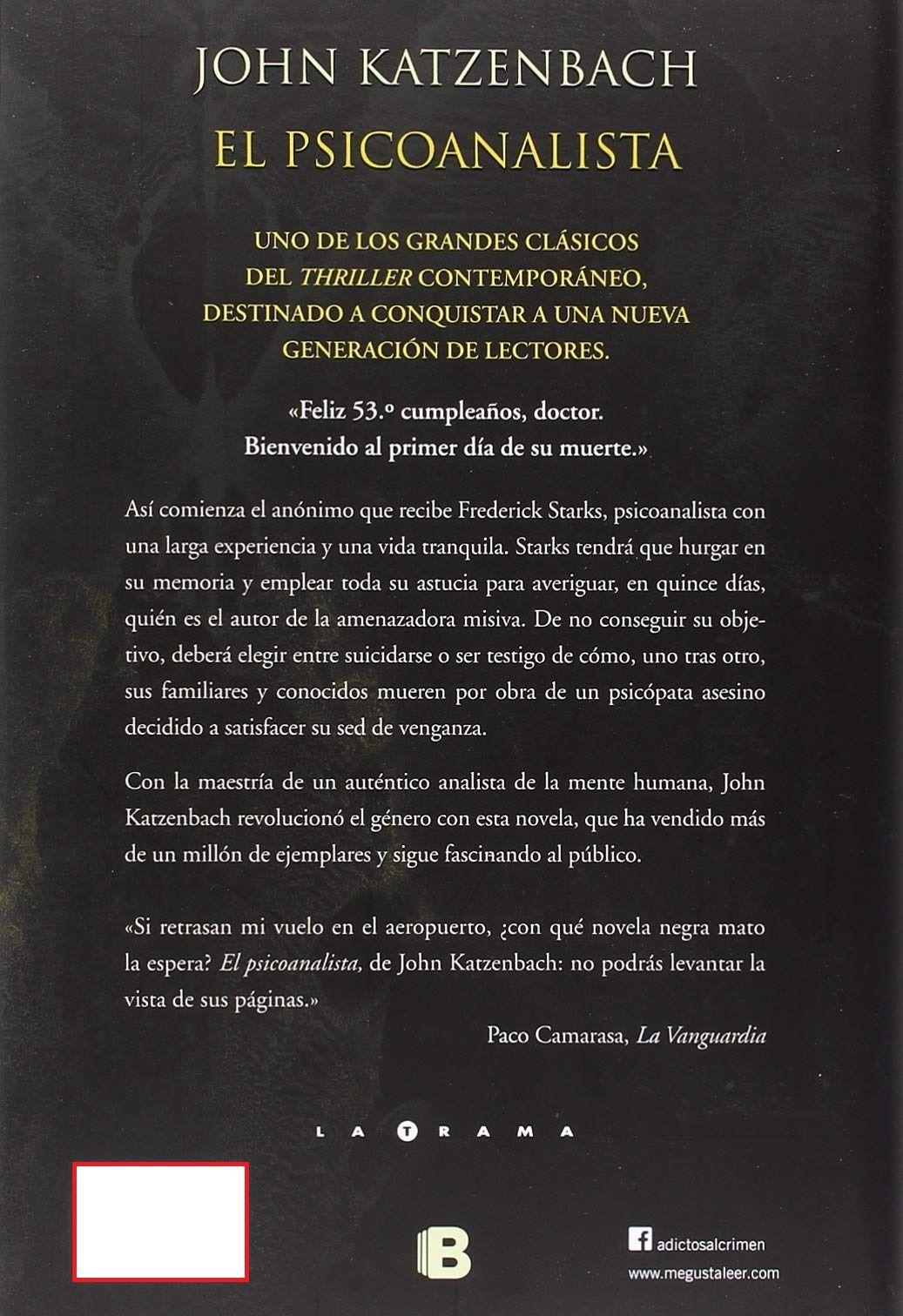 El Psicoanalista | John Katzenbach | Ediciones B | 886-1