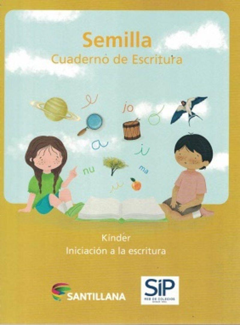 SEMILLA KINDER CUADERNO DE ESCRITURA-EDICION 2022. Editorial: Santillana-0