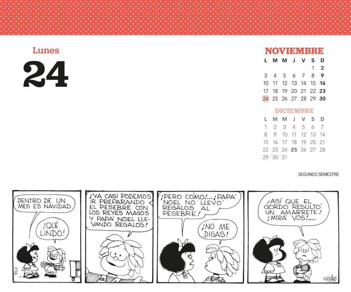 Mafalda 2025 Calendario Caja - Turquesa | Quino | 605-1