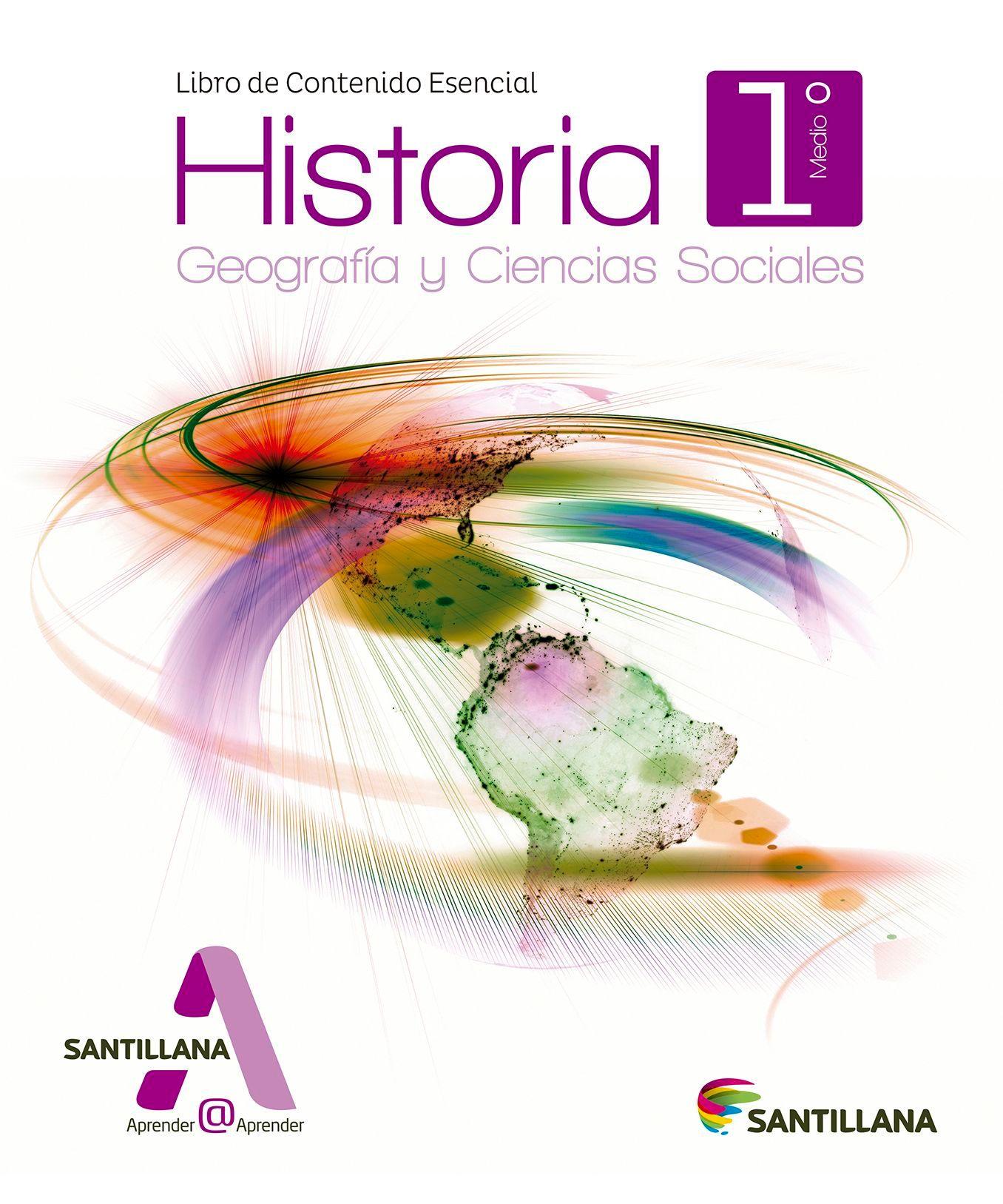 HISTORIA, GEOGRAFIA Y CIENCIAS SOCALES 1 MEDIO APRENDER@APRENDER (LIBRO DE ESTUDIOS). Editorial: Sa-0