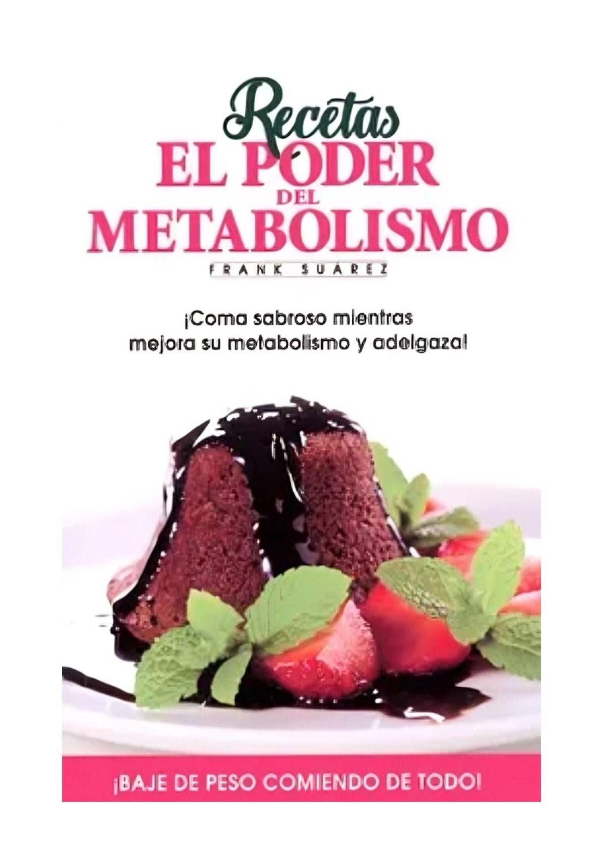 RECETAS: EL PODER DEL METABOLISMO  | FRANK SUAREZ | NATURAL-0