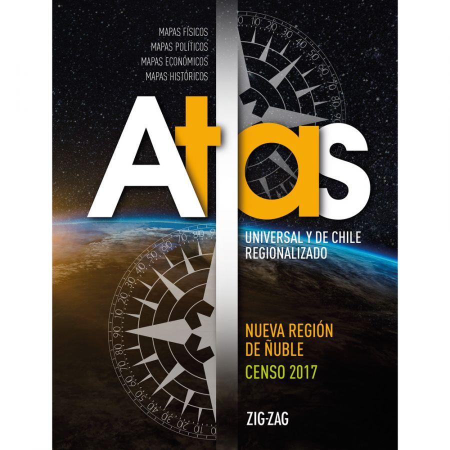 ATLAS UNIVERSAL Y DE CHILE REGIONALIZADO. Editorial: Zig-Zag-0