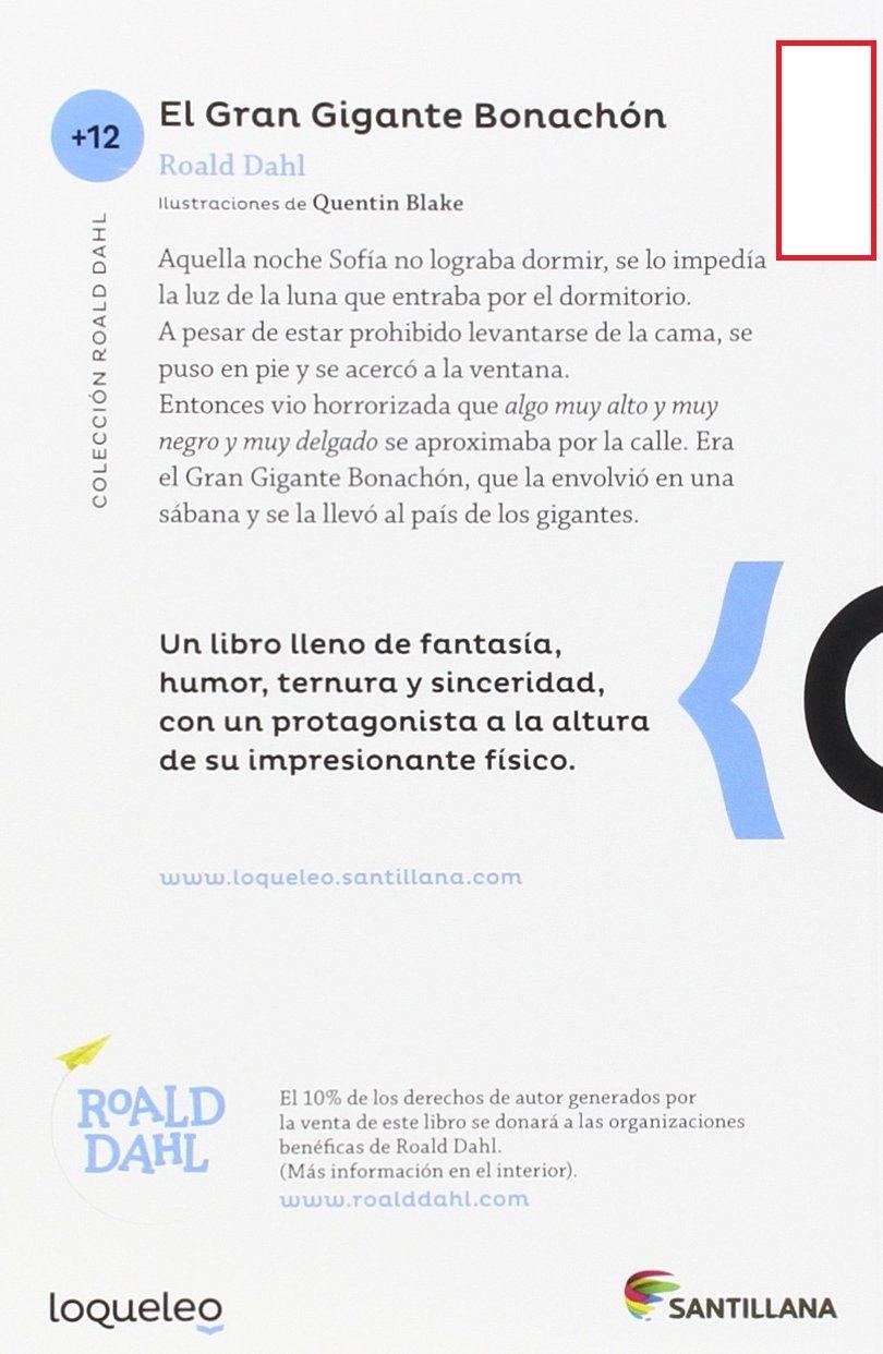 El Gran Gigante Bonachon | Roald Dahl | Santillana | 263-1