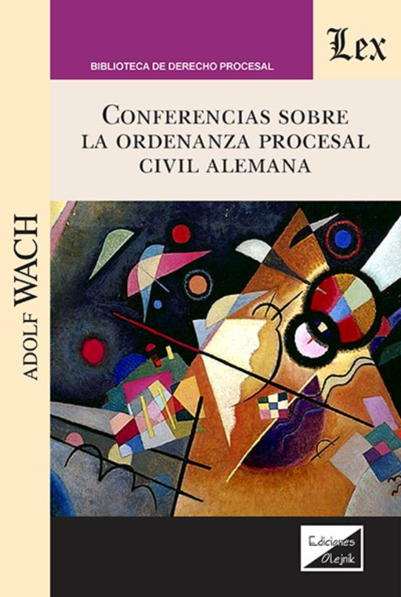 CONFERENCIAS SOBRE LA ORDENANZA PROCESAL CIVIL ALEMANA-0