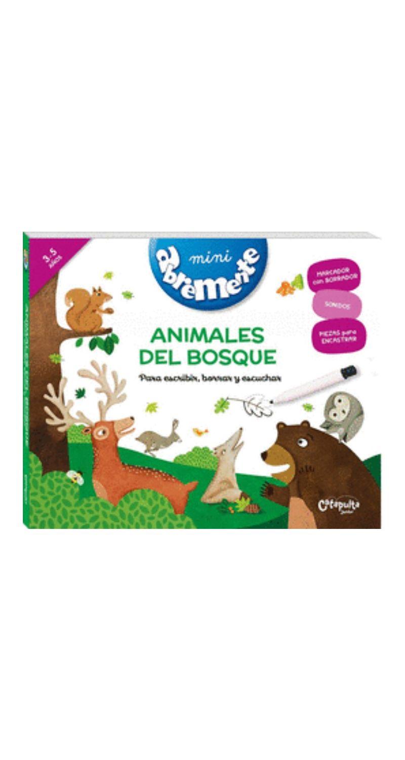 Mini Abremente Animales Del Bosque Para Escribir, Borrar Y-0