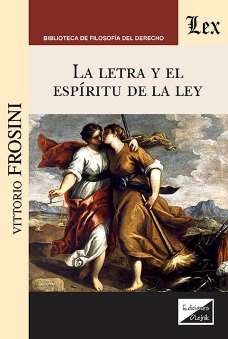 Letra Y El Espíritu De La Ley | Vittorio Frosini |-0