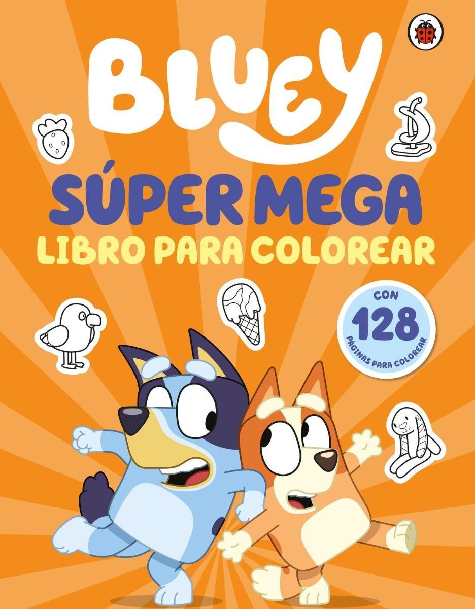 LIBRO Bluey. Actividades - Súper Mega Libro Para Colorear-0