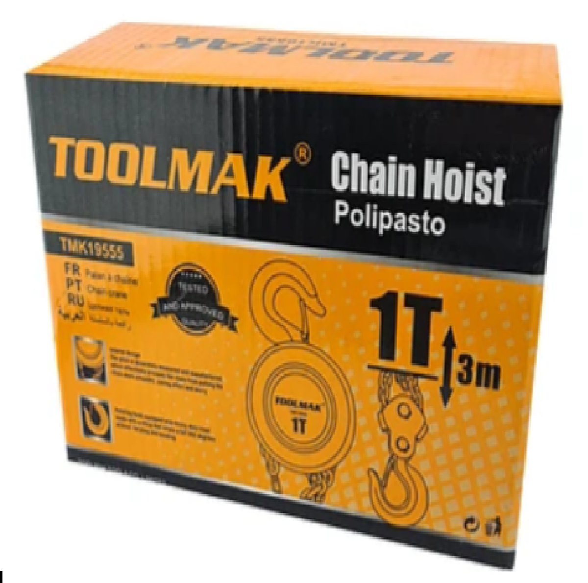 Tecle Con Cadena Manual 1 Tonelada 3 Metros Crownman-1