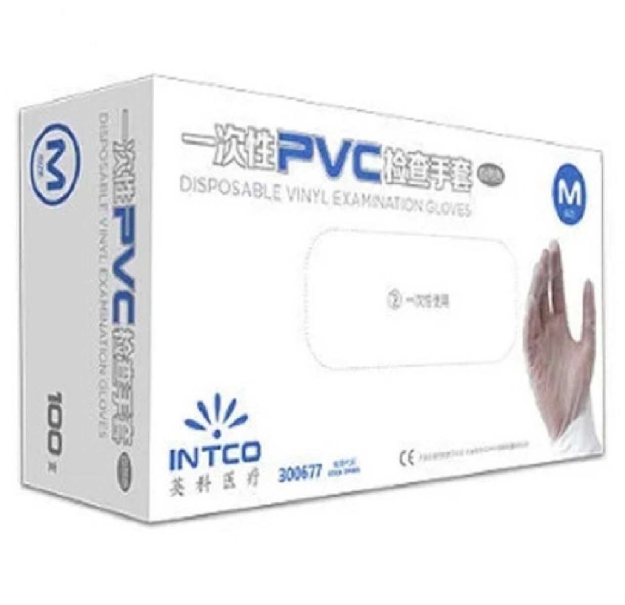 Guante Vinilo Talla M  Intco Caja 1000 Unidades-0