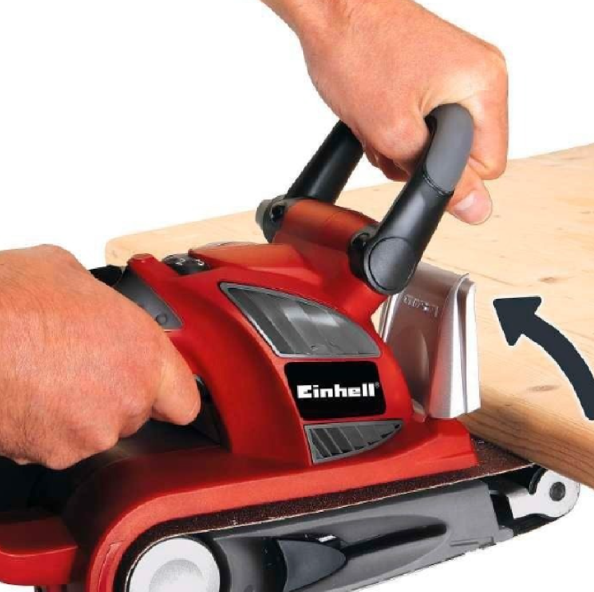 Lijadora   De Banda Einhell Te-bs 8540 E  Roja 50hz 850w -2