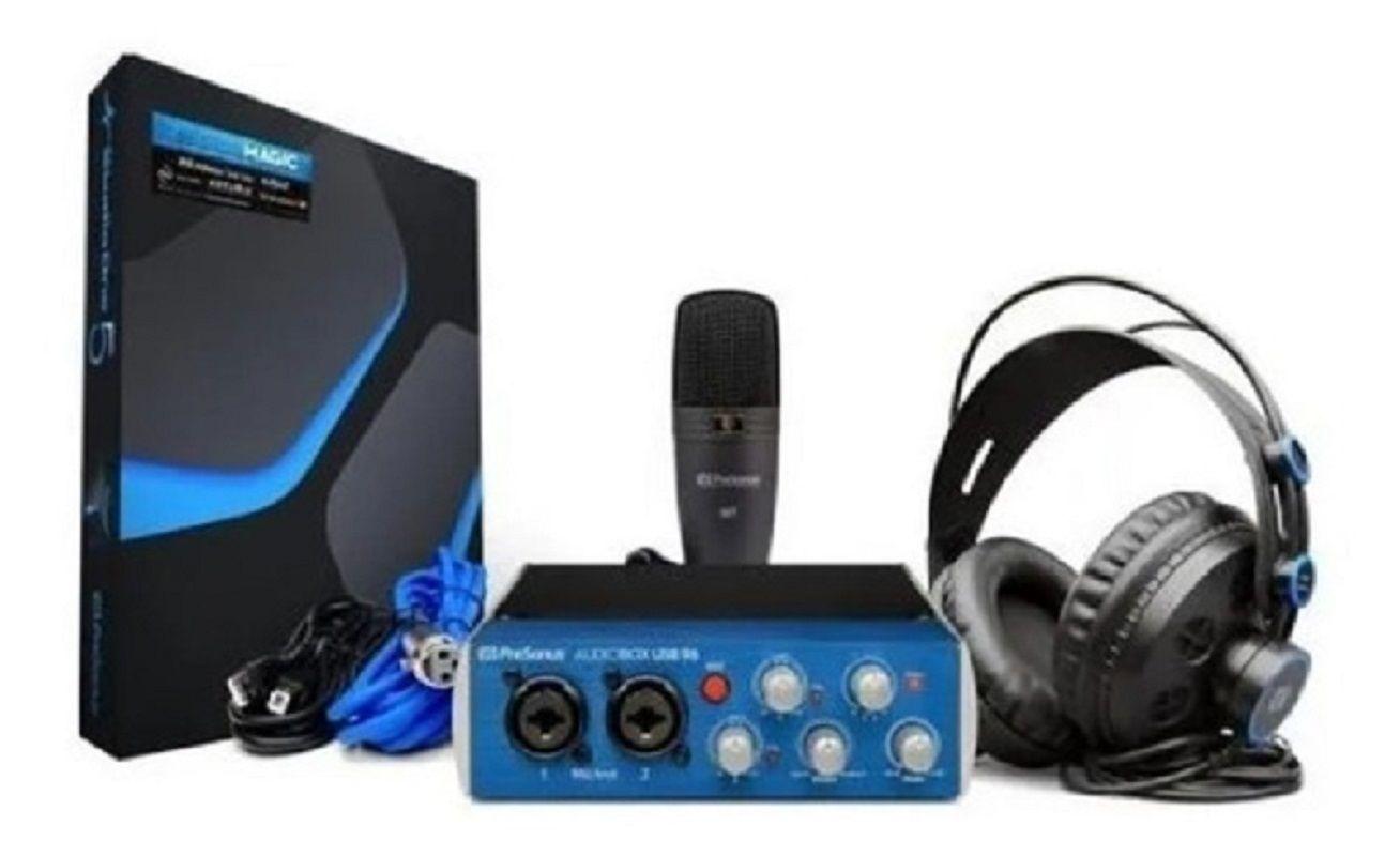 Pack Interfaz Home Studio Audiobox 96 Studio Presonus -0
