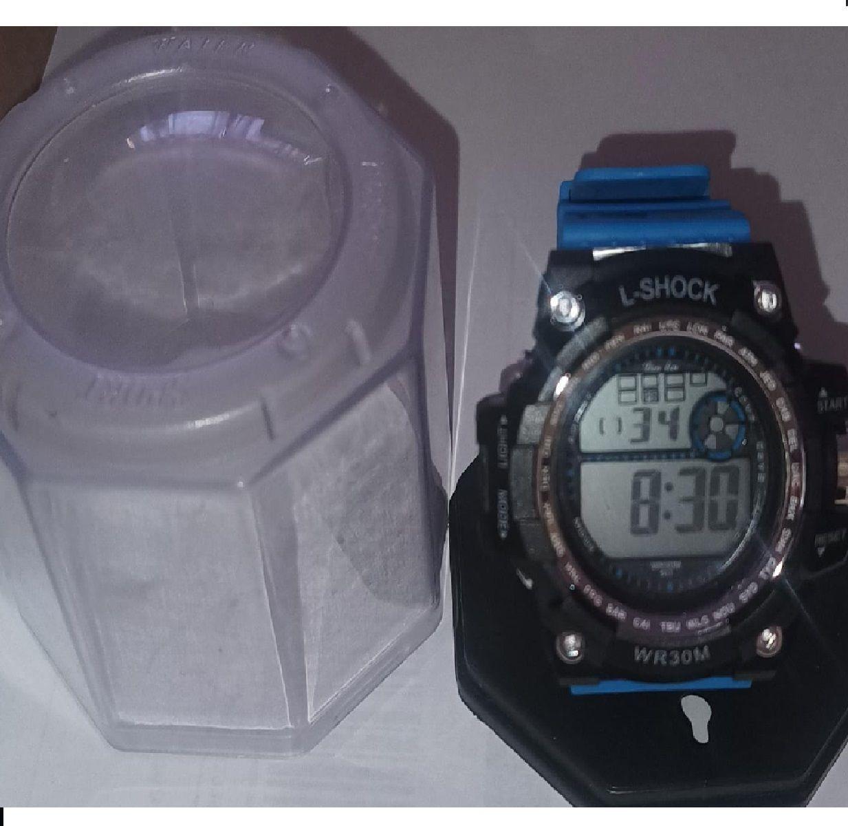 Reloj  Deportivo Azul Resistente Agua-3