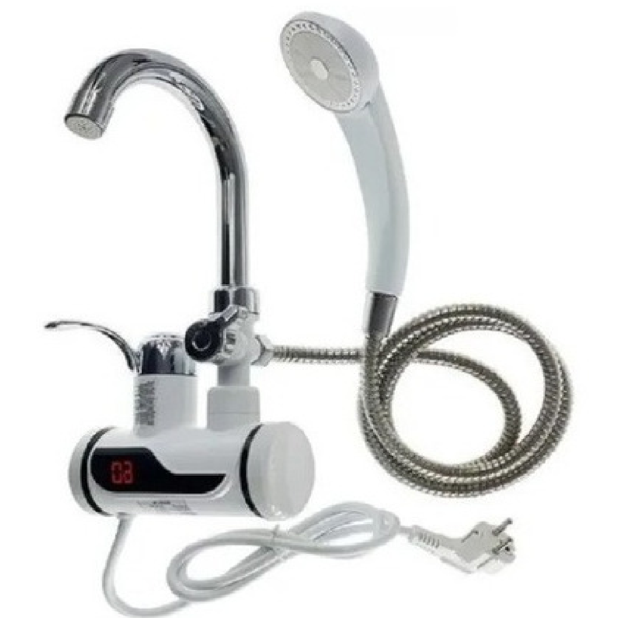 Llave Agua Caliente Eléctrica 360grados Mas Monomando-0