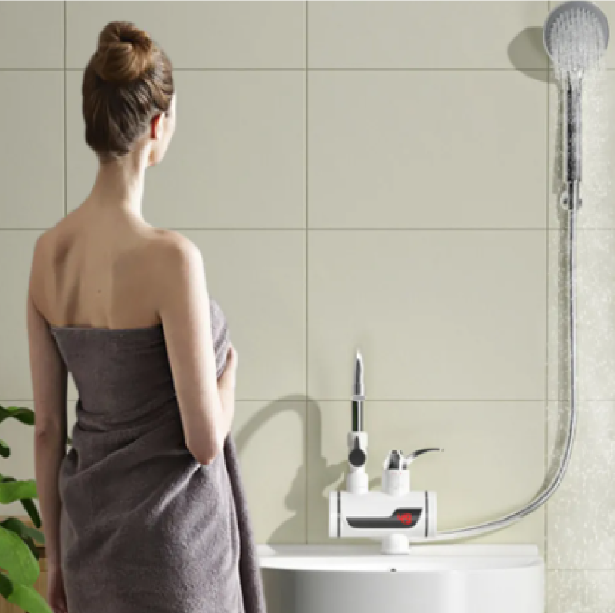 Llave Agua Caliente Eléctrica 360grados Mas Monomando-1