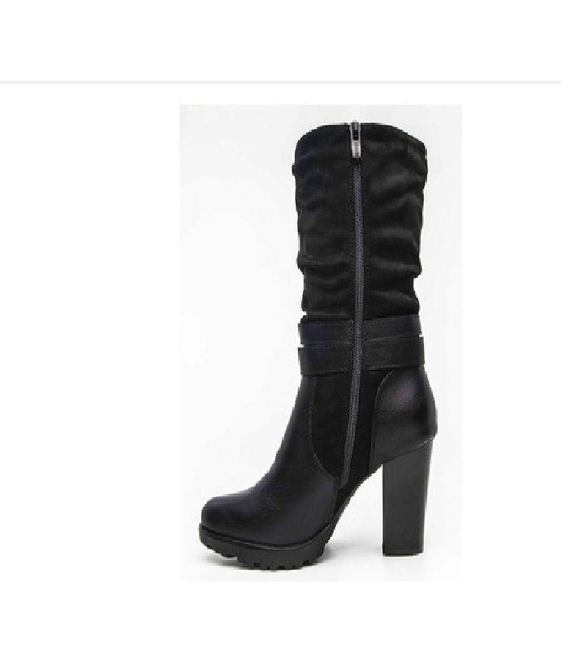 Botines Zapatos Botin Via Uno Lastro 12018404-2