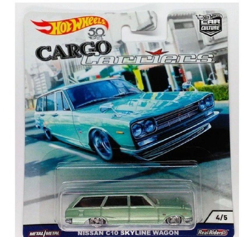 Nissan Skyline Wagon Cargo Carriers Hotwheels Real Riders J1-2