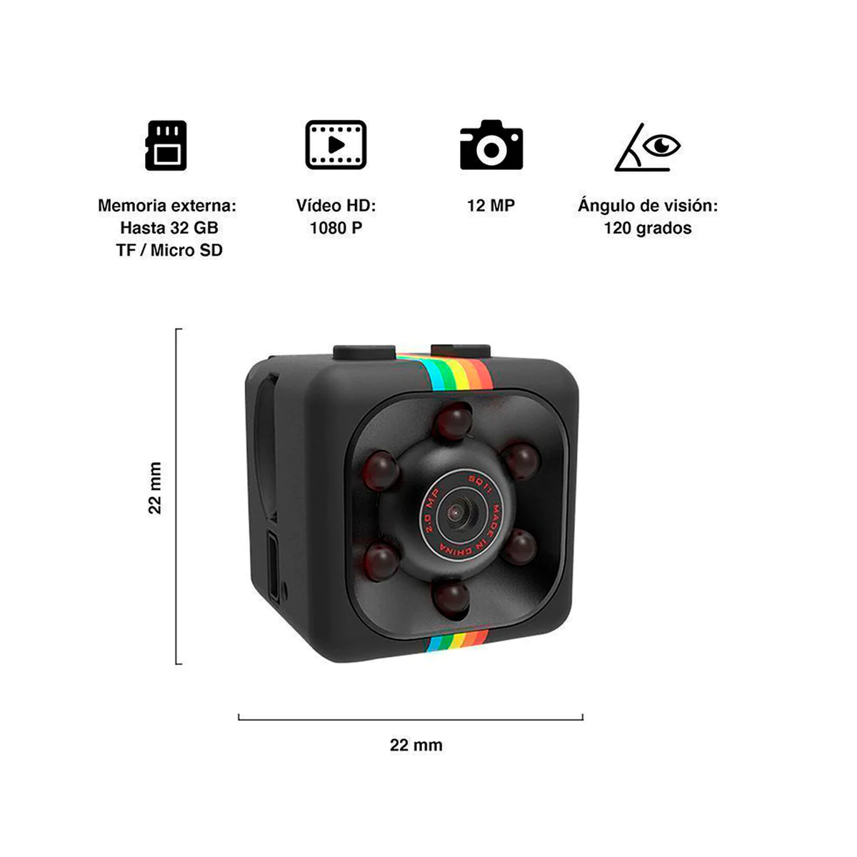 Mini Cámara Nocturna 1080p Sq11 B37-4