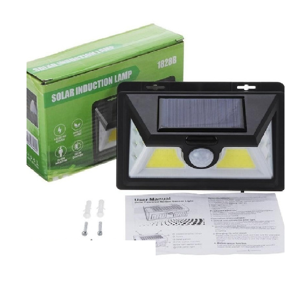 Solar Induction Lamp / Panel Solar Con Sensor B39-2