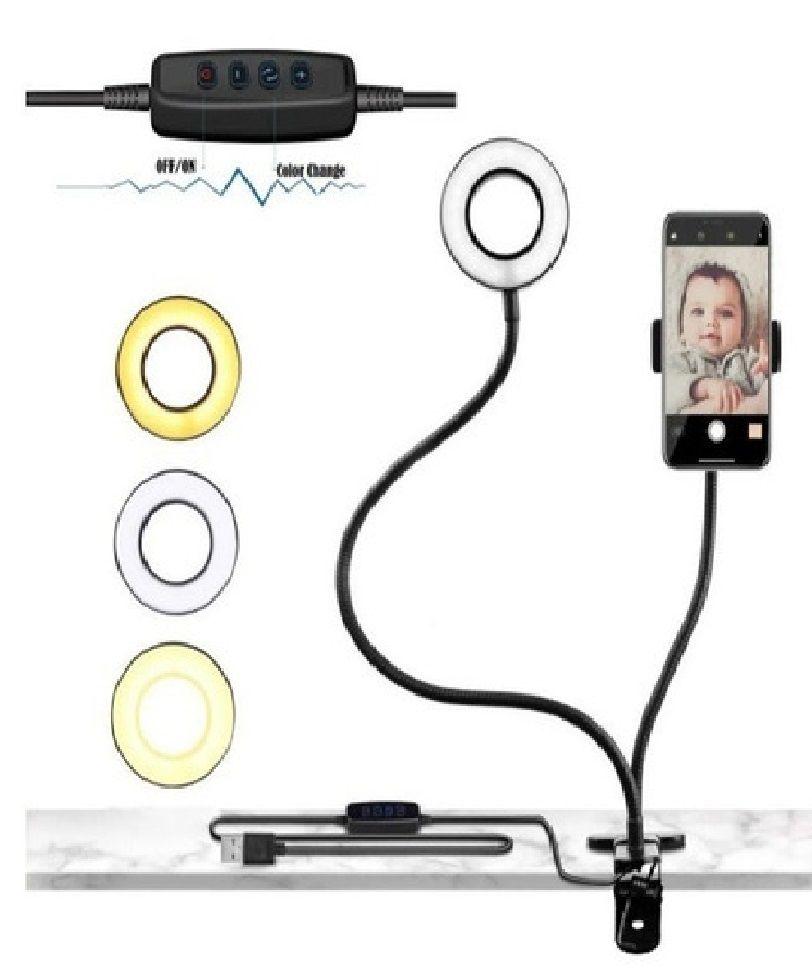 Anillo Led Usb Set Live Stream 2 En 1 B28-0