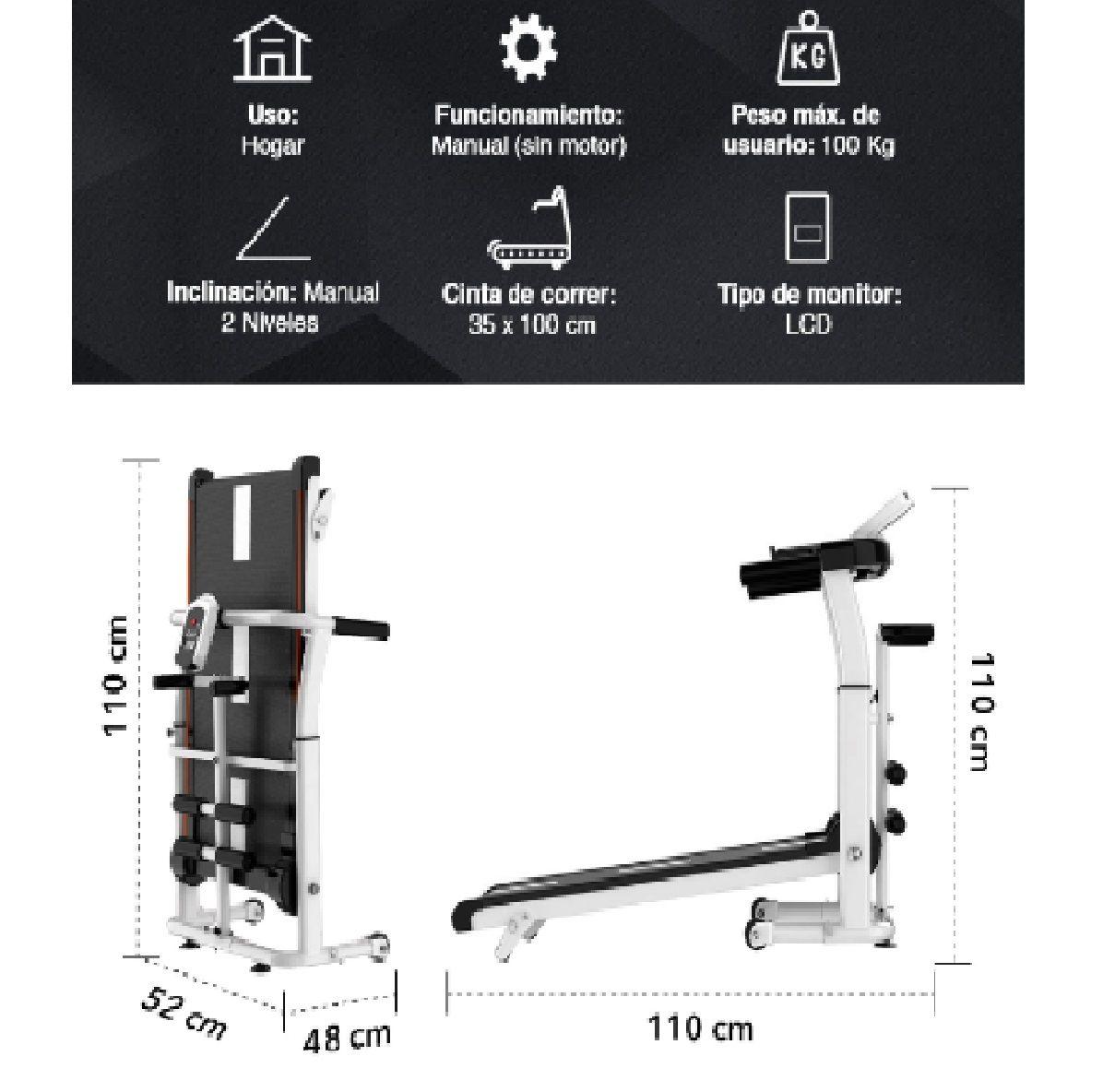 Caminadora Plus Qs200 Atletis Venta Solo Santiago-3