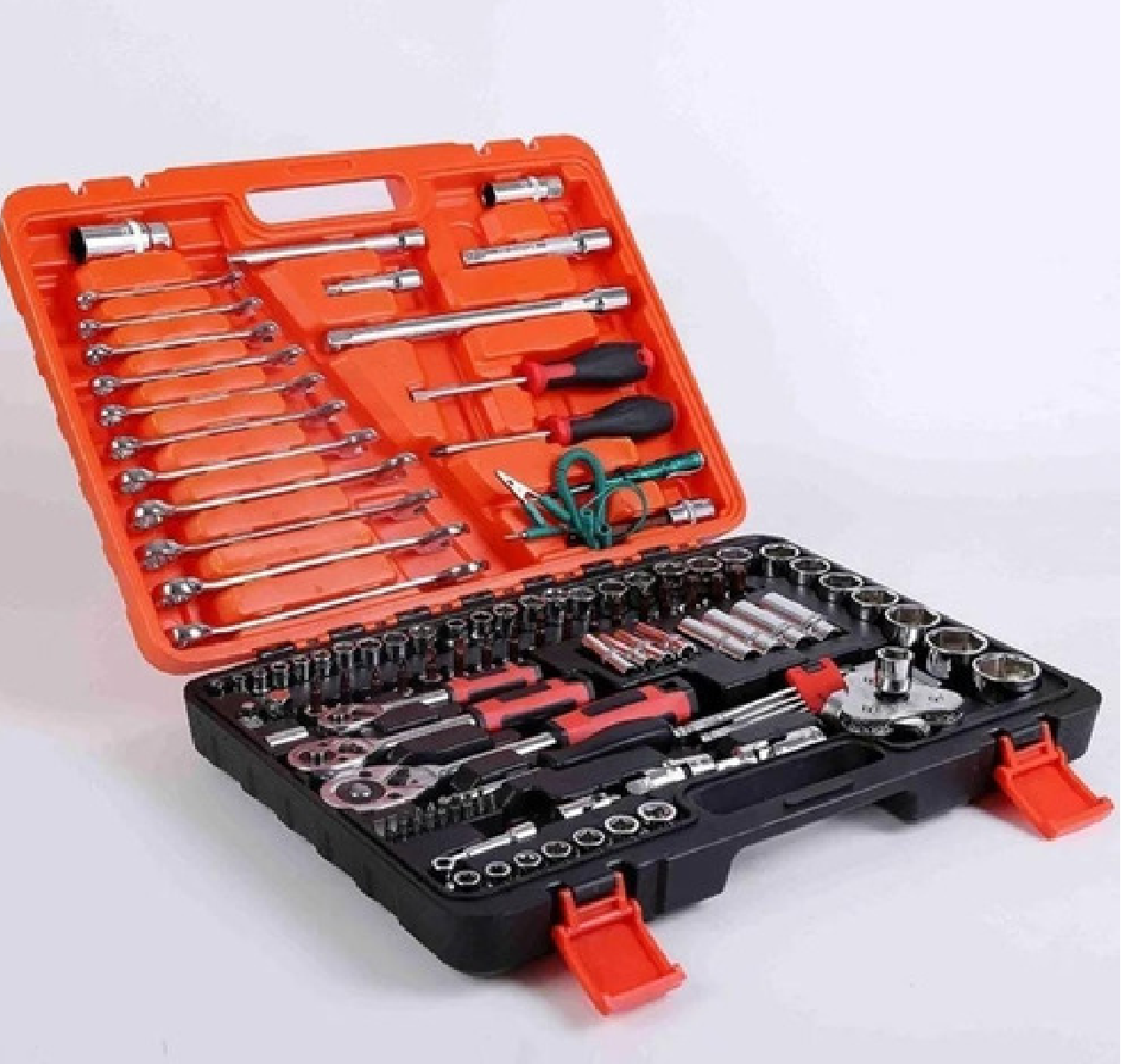 Set 121 Piezas Juego De Dados Chicharra 1/2 3/8 1/4 Llaves-1