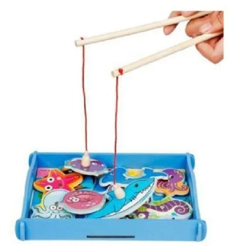 Juguete Madera Pesca Milagrosa Juego Didáctico Montessori B1-1
