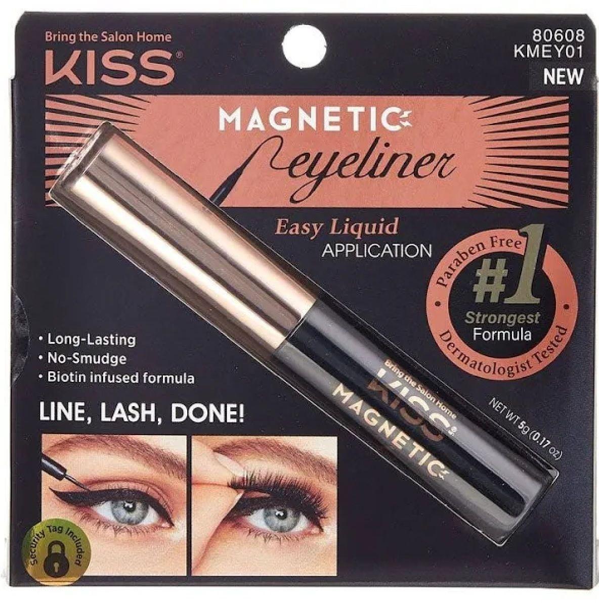 Kit Pestañas Magneticas y delineador KISS-2