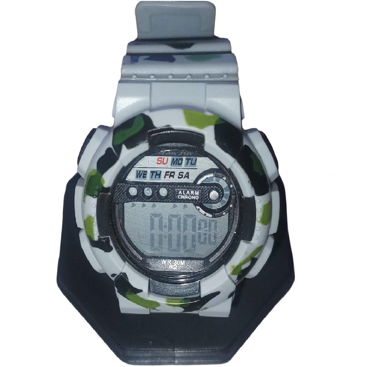 Reloj  Deportivo Gris Resistente Agua-4