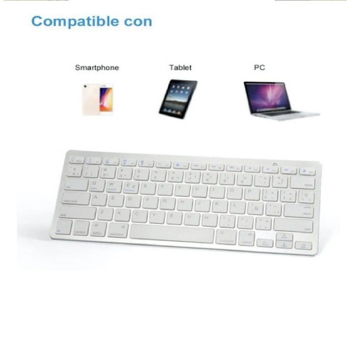 Teclado Bluetooth Ultradelgado En Español Macbook Notebook-2