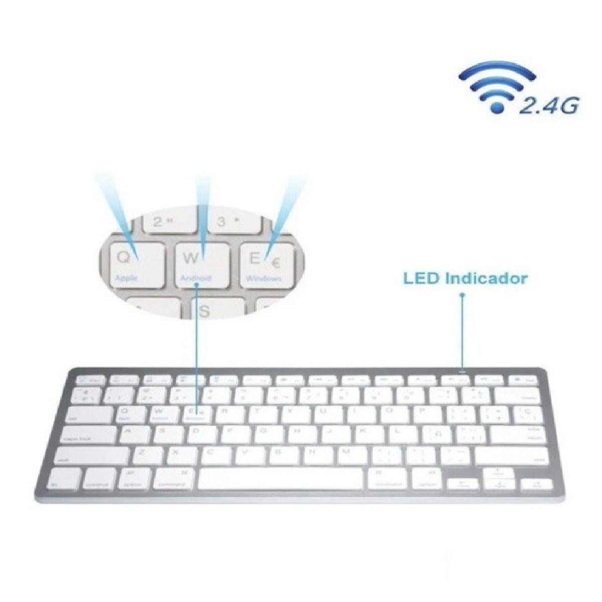 Teclado Bluetooth Ultradelgado En Español Macbook Notebook-3