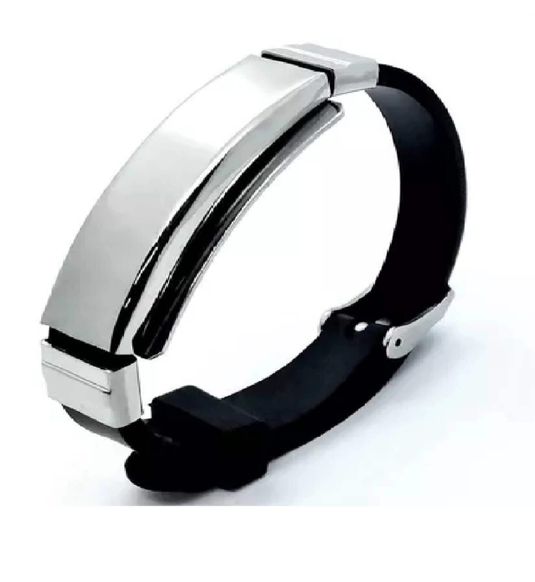 Pulsera Barra Acero Plata Especial Para Nombre + Caja-3