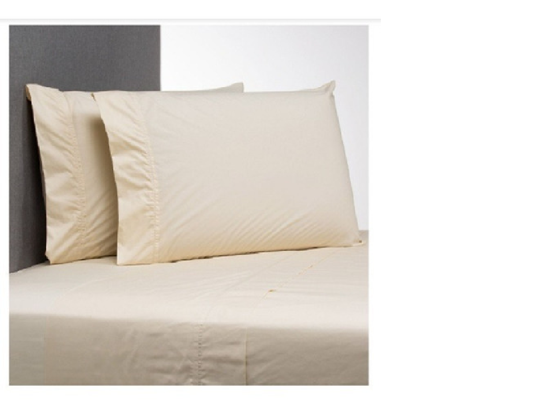 Sábana Zarina Bordado Ivory 200 Hilos 2,5 Plazas-1