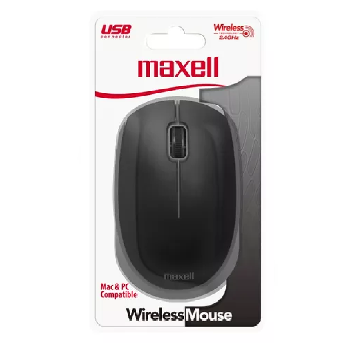 Mouse Maxell Mowl-100 Inalámbrico Negro B1-0